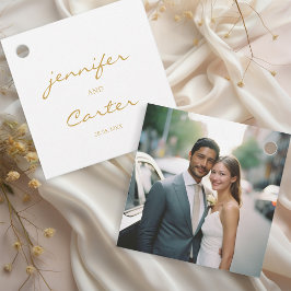 Etiquetas Para Lembrancinhas Simples, elegante, 1 casamento fotográfico