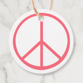 Etiquetas Para Lembrancinhas Sinal de Paz Laranja Groovy Retro Divertido
