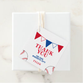 Etiquetas Para Lembrancinhas Sinalizador de Bola Azul de Baseball Vermelha e Cu