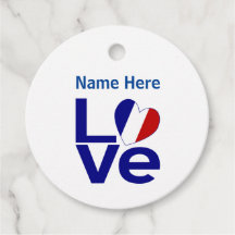 Sinalizador de Coração de Azul Francês LOVE Person