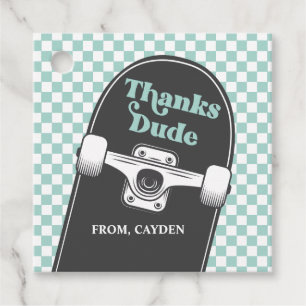 Etiquetas Para Lembrancinhas Skateboard Legal Dude Birthday Obrigados Cara