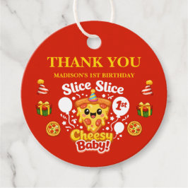 Etiquetas Para Lembrancinhas Slice Slice Cheesy Baby Pizza 1st Birthday