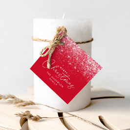 Etiquetas Para Lembrancinhas Snowdrift Red Felry Natal
