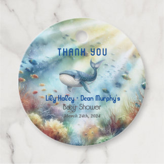 Etiquetas Para Lembrancinhas Sob o Chá de fraldas do mar