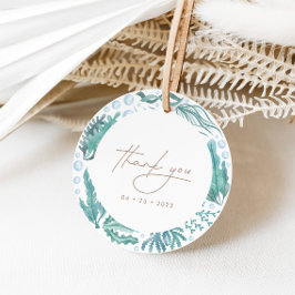 Etiquetas Para Lembrancinhas Sob o Mar Aquarela Náutica Obrigado