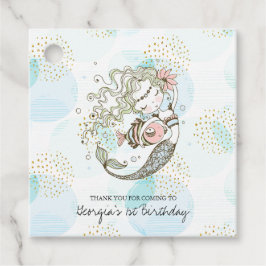 Etiquetas Para Lembrancinhas Sob o mar | Festa de aniversário Sereia Obrigado