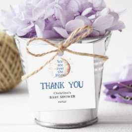 Etiquetas Para Lembrancinhas Sobre a Lua - Praça do Chá de fraldas do Menino Az