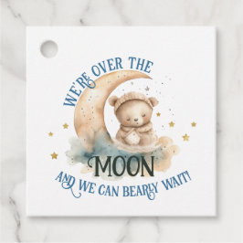 Etiquetas Para Lembrancinhas Sobre O Chá Do Bebê Do Urso Da Lua