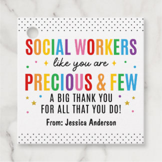 Etiquetas Para Lembrancinhas Social Worker Appreciation Tag Thank You Label