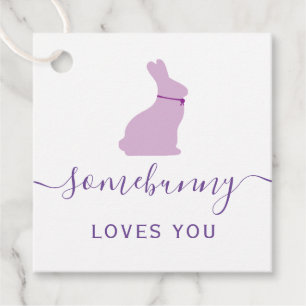 Etiquetas Para Lembrancinhas Somebunny ama-o Tag do presente, coelhinho da