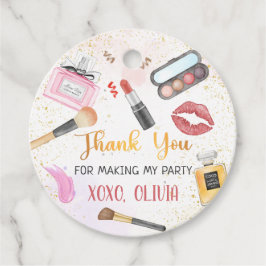 Etiquetas Para Lembrancinhas Spa Party Glamor Makeup Birthday Sticker