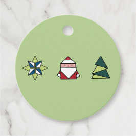 Etiquetas Para Lembrancinhas Spearmint Origami Natal