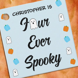Etiquetas Para Lembrancinhas Spooky 4º aniversário