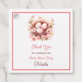 Etiquetas Para Lembrancinhas Spring Birds Nest Baby Shower