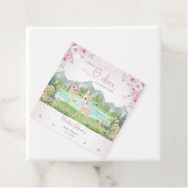 Etiquetas Para Lembrancinhas Spring Bloom and Butterflies Deer Baby Shower