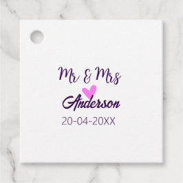 Etiquetas Para Lembrancinhas Sr. & Sra. adicionar nome da família data ano casa