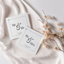 Sr. & Sra. Escritura Preta e Branca