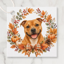 Etiquetas Para Lembrancinhas Staffordshire Bull Terrier Outono