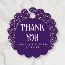 Etiquetas Para Lembrancinhas Stars Celestial Purple Weding Obrigado
