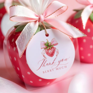 Etiquetas Para Lembrancinhas Strawberry Berry Primeiro Aniversário