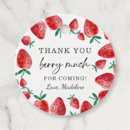 Etiquetas Para Lembrancinhas Strawberry Favor Tags Birthday Berry Much Sweet
