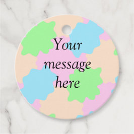 Etiquetas Para Lembrancinhas Sua mensagem aqui adiciona nome de texto boho cor