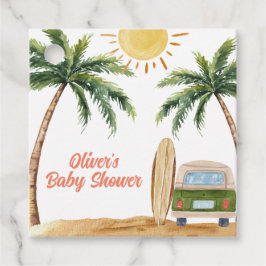 Etiquetas Para Lembrancinhas Summer Boho Surf Beach Chá de fraldas