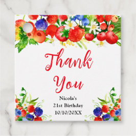 Etiquetas Para Lembrancinhas Summer Mixed Berries Birthday Thank You