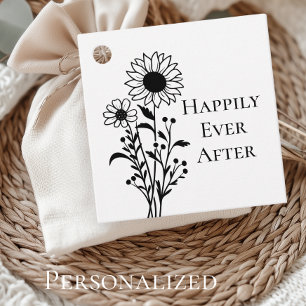 Etiquetas Para Lembrancinhas Sunflower Wedface Favor Tag Rustic Wildflower