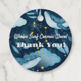 Etiquetas Para Lembrancinhas Surf de baleias Ondas Cósmicas Constelação Azul De