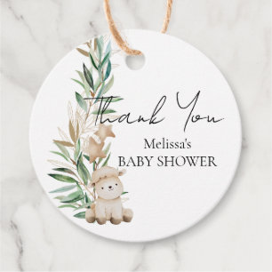 Etiquetas Para Lembrancinhas Sweet Little Lamb Primeiro Aniversário Greenery