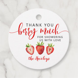 Etiquetas Para Lembrancinhas Sweet Strawberry Obrigado Berry Muita Chá de frald