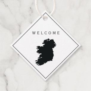 Etiquetas Para Lembrancinhas Tag bem-vindo do presente do saco de Ireland, fim