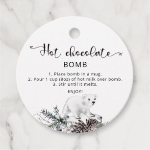 Etiquetas Para Lembrancinhas Tag de chocolate quente. Bomba de cacau quente de