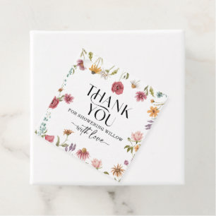 Etiquetas Para Lembrancinhas Tag de Favorito Campo de Flores Silvestres Boho