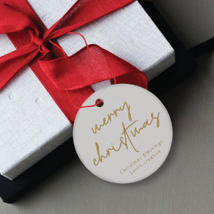 Etiquetas Para Lembrancinhas Tag de presente de Natal da Tipografia de Escrip M