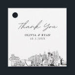 Etiquetas Para Lembrancinhas Tag Moderna de Favor do Casamento de Las Vegas<br><div class="desc">Os marcos de Las Vegas modernos favorecem a tag. O design apresenta um desenho impressionante com a capacidade de personalizar seus nomes e data. Entre na ferramenta Zazzle design para personalizações adicionais do design.</div>