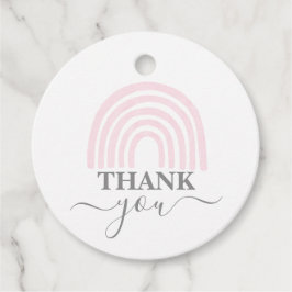 Etiquetas Para Lembrancinhas Tags de Chá de fraldas da garota rosa Rainbow