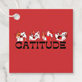 Etiquetas Para Lembrancinhas Tags de Favor Catitude – Quatro Designs de Gatos K