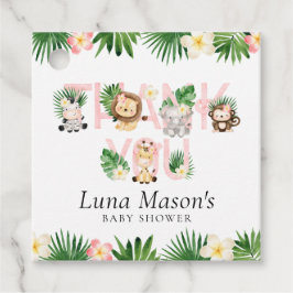 Etiquetas Para Lembrancinhas Tags De Favor Do Chá de fraldas Da Rapariga Safari