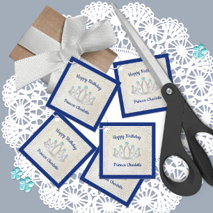 Etiquetas Para Lembrancinhas Tags de Favoritos da Princesa Azul Real Tiara