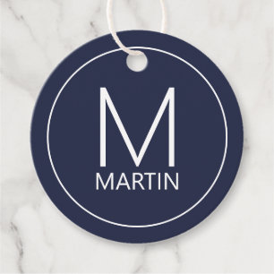 Etiquetas Para Lembrancinhas Tags de Favoritos do Monograma Personalizado Moder