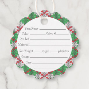 Etiquetas Para Lembrancinhas TAGS DE FIO ARGYLE DE NATAL TECIDO 2" Redondos com