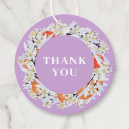 Etiquetas Para Lembrancinhas Tangerina Citrus Blooming Branoming Wreath Floral