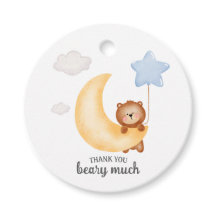 Teddy Bear Moon e Stars Balão Azul Aniversário