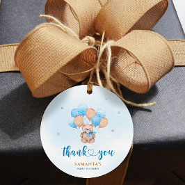 Etiquetas Para Lembrancinhas Teddy Bear Obrigado Chá de fraldas