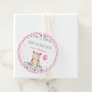 Etiquetas Para Lembrancinhas Teddy Bear Picnic Rosa Floral