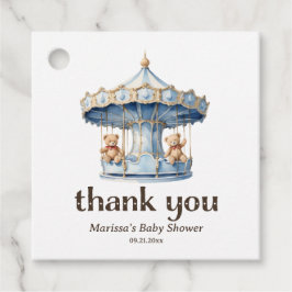 Etiquetas Para Lembrancinhas Teddy Bear Twin Boy Chá de fraldas Tags