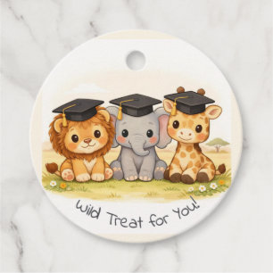 Etiquetas Para Lembrancinhas Tema de Festa de Formatura de Animais da Savana pa