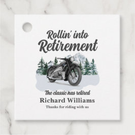 Etiquetas Para Lembrancinhas Tema de Viagem de Aposentadoria Rolagem de Moto Cl